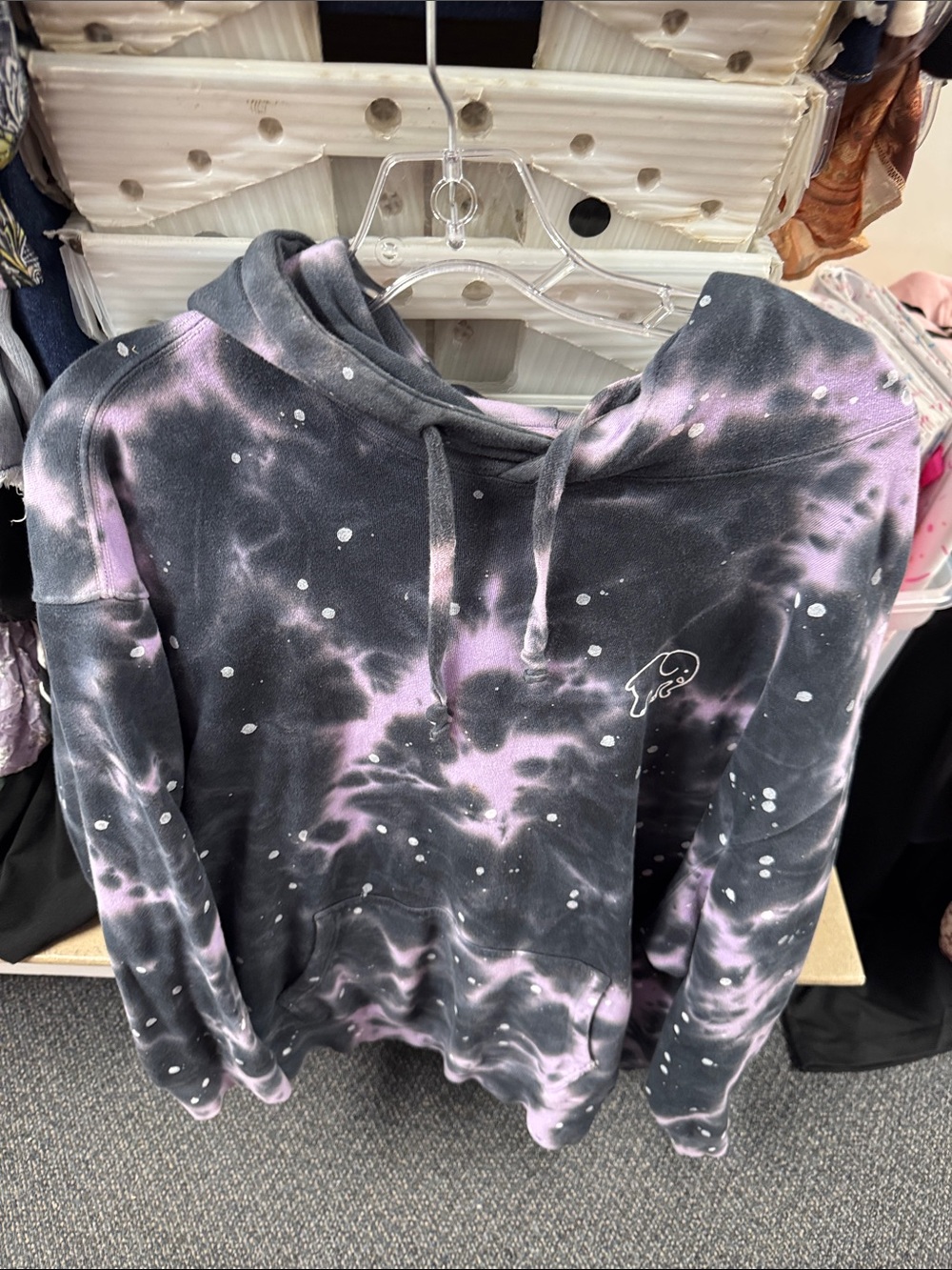 Ivory Ella oversized tie dye sweatshirt L // 080222